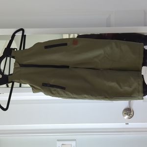 Toddler size 2 (92 EU) army green snowbibs